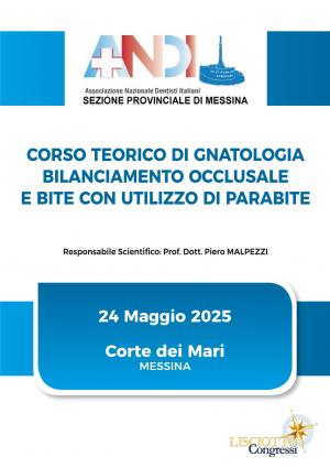 CORSO TEORICO DI GNATOLOGIA-BILANCIAMENTO OCCLUSALE E BITE CON UTILIZZO DI PARABITE